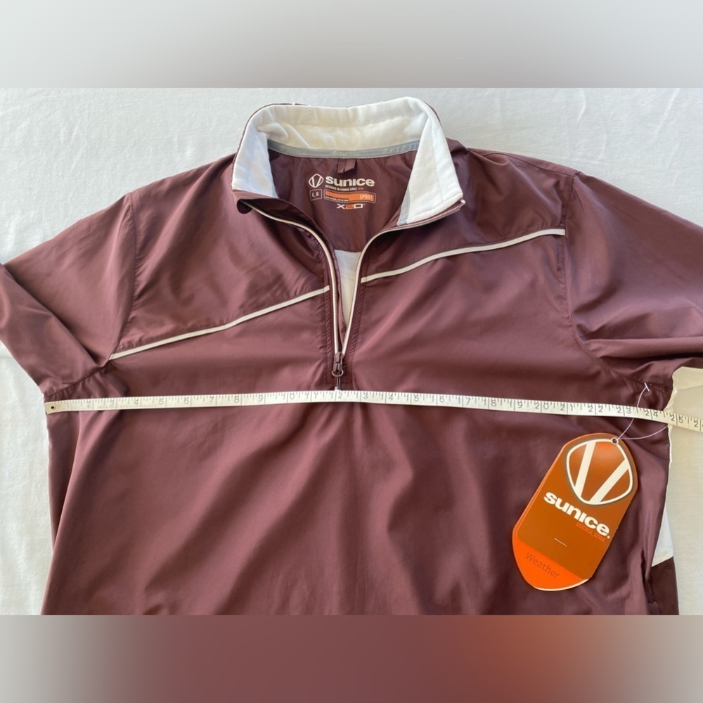 NWT Sunice Sport Mens Short Sleeve Wind Pullover. Size Large. - Picture 11 of 12